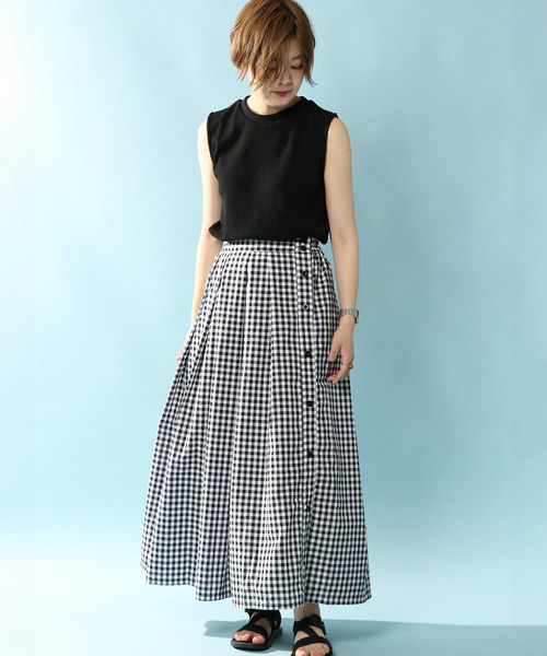 notch.（ノッチ）の「サイドボタンスカート（スカート・レディース・その他4/パープル/その他5/レッド/ネイビー・M/TM）」の15枚目の写真