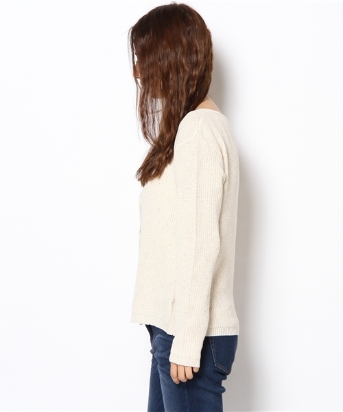 one after another NICE CLAUP（ワンアフターアナザーナイスクラップ）の「片あぜカーディガン（カーディガン/ボレロ・レディース・アイボリー/ピンク/グリーン/グレー・FREE）」の6枚目の写真
