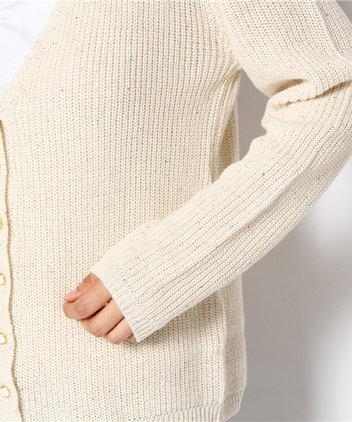 one after another NICE CLAUP（ワンアフターアナザーナイスクラップ）の「片あぜカーディガン（カーディガン/ボレロ・レディース・アイボリー/ピンク/グリーン/グレー・FREE）」の11枚目の写真
