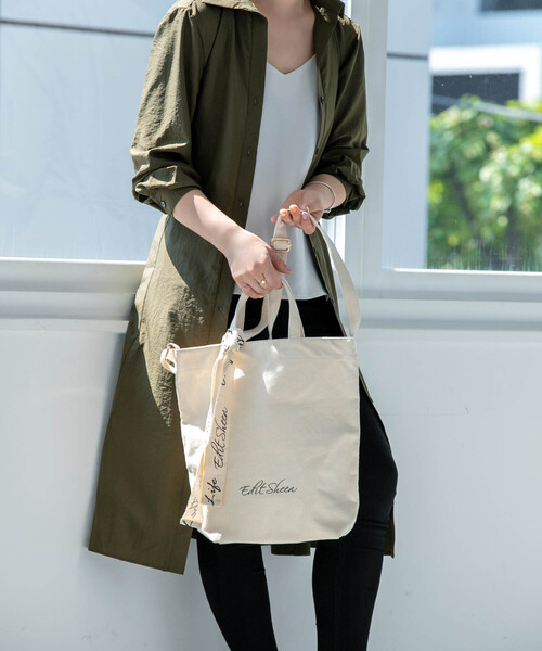 Edit Sheen（エディットシーン）の「ロゴキャンバス3wayトートバッグ（トートバッグ・レディース・アイボリー/ブラック・FREE）」の17枚目の写真