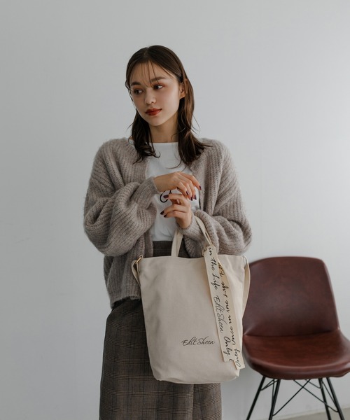 Edit Sheen（エディットシーン）の「ロゴキャンバス3wayトートバッグ（トートバッグ・レディース・アイボリー/ブラック・FREE）」の20枚目の写真