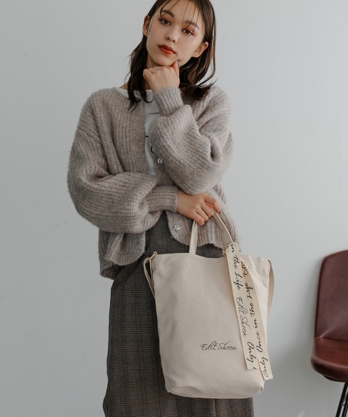 Edit Sheen（エディットシーン）の「ロゴキャンバス3wayトートバッグ（トートバッグ・レディース・アイボリー/ブラック・FREE）」の22枚目の写真