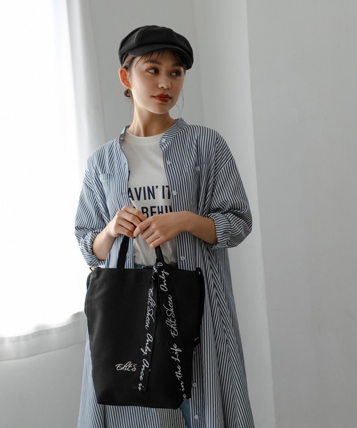Edit Sheen（エディットシーン）の「ロゴキャンバス3wayトートバッグ（トートバッグ・レディース・アイボリー/ブラック・FREE）」の14枚目の写真