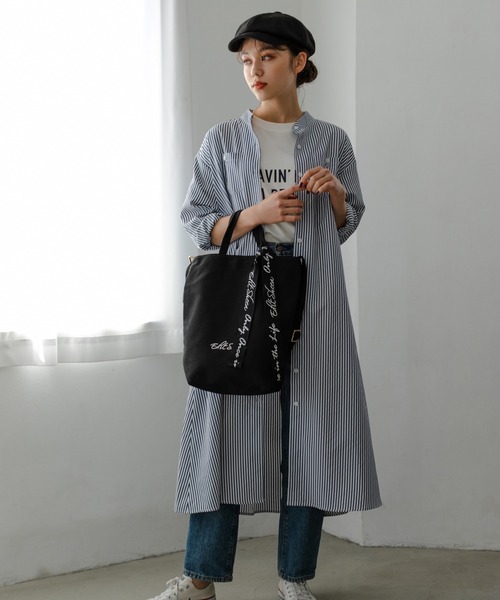 Edit Sheen（エディットシーン）の「ロゴキャンバス3wayトートバッグ（トートバッグ・レディース・アイボリー/ブラック・FREE）」の12枚目の写真