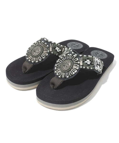 HYSTERIC MINI（ヒステリックミニ）の「sew mini  beads ビーチサンダル（サンダル・キッズ・ブラック/ブラウン/ピンク・SMALL/MEDIUM/LARGE/X-LARGE）」の2枚目の写真