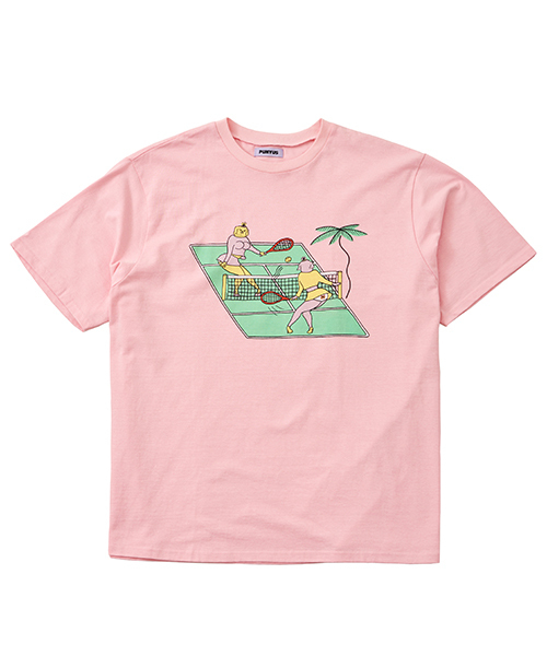 PUNYUS（プニュズ）の「テニスTシャツ（Tシャツ/カットソー・レディース・ホワイト/ピンク・1/2/4/3）」の10枚目の写真