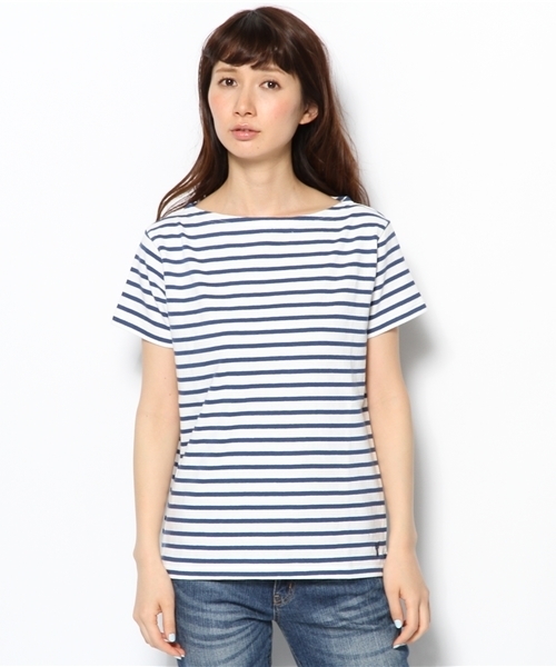 coen（コーエン）の「バスクボーダー半袖カットソー13SS（Tシャツ/カットソー・レディース・レッド/イエロー/ケリー/コバルトブルー・MEDIUM/LARGE）」の5枚目の写真