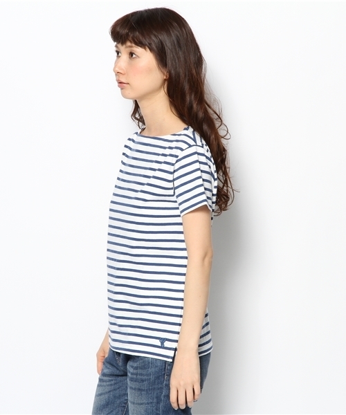 coen（コーエン）の「バスクボーダー半袖カットソー13SS（Tシャツ/カットソー・レディース・レッド/イエロー/ケリー/コバルトブルー・MEDIUM/LARGE）」の6枚目の写真