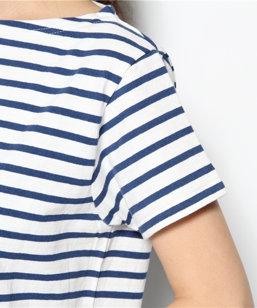 coen（コーエン）の「バスクボーダー半袖カットソー13SS（Tシャツ/カットソー・レディース・レッド/イエロー/ケリー/コバルトブルー・MEDIUM/LARGE）」の9枚目の写真