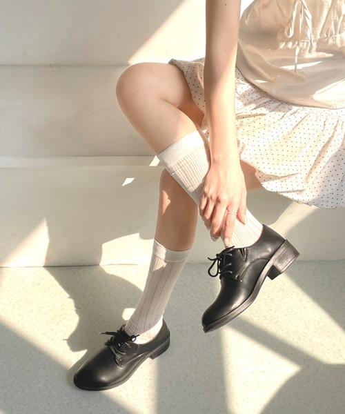 Shoes in Closet(シューズインクローゼット)の「超軽量 マニッシュ オックスフォード シューズ 7633(ドレスシューズ・レディース・ブラック/ブラック系その他/アイボリー/ブラック系その他2/ダークブラウン/ブラウン系その他・S/M/L/LL/XS/XXL/4L/3L/5L/6L)」の14枚目の写真
