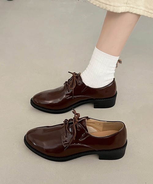 Shoes in Closet（シューズインクローゼット）の「超軽量 マニッシュ オックスフォード シューズ 7633（ドレスシューズ・レディース・ブラック/ブラック系その他/アイボリー/ブラック系その他2/ダークブラウン/ブラウン系その他・S/M/L/LL/XS/XXL/4L/3L/5L/6L）」の14枚目の写真