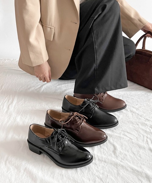 Shoes in Closet（シューズインクローゼット）の「超軽量 マニッシュ オックスフォード シューズ 7633（ドレスシューズ・レディース・ブラック/ブラック系その他/アイボリー/ブラック系その他2/ダークブラウン/ブラウン系その他・S/M/L/LL/XS/XXL/4L/3L/5L/6L）」の22枚目の写真