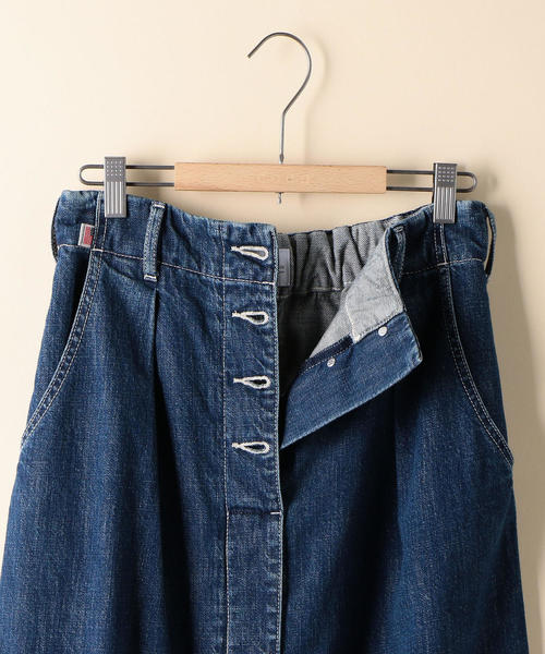coen（コーエン）の「【追加生産】USAコットンデニムロングスカート（デニムスカート・レディース・ブルー/ネイビー・MEDIUM/LARGE）」の14枚目の写真