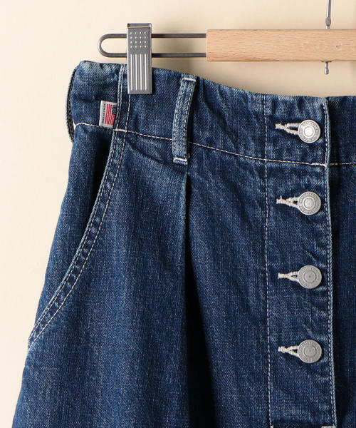 coen（コーエン）の「【追加生産】USAコットンデニムロングスカート（デニムスカート・レディース・ブルー/ネイビー・MEDIUM/LARGE）」の15枚目の写真