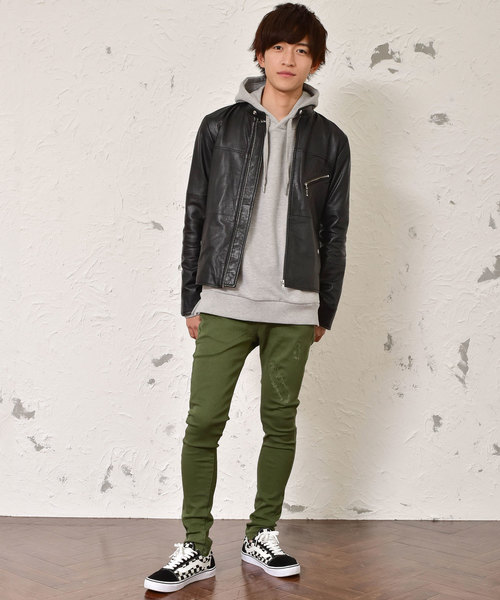 MinoriTY（マイノリティ）の「【ストレッチツイルダメージスーパースキニーパンツ（ロング）】（その他パンツ・メンズ・ホワイト/ライトグレー/ブラック/ベージュ/ネイビー/カーキ・S/M/L/XL）」の11枚目の写真