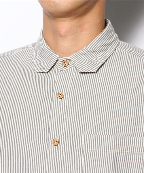 The Solar Garden COSMIC WONDER Light Source(ソーラーガーデンコズミックワンダーライトソース)の「OXFORD STRIPED SHIRT (シャツ/ブラウス・メンズ・ストライプ・4/3/5)」の4枚目の写真