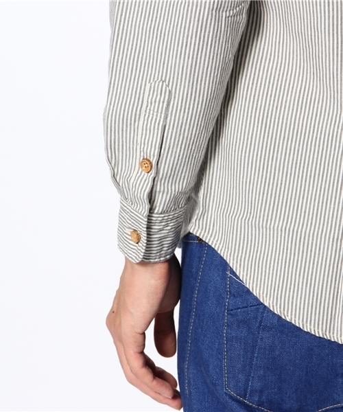 The Solar Garden COSMIC WONDER Light Source(ソーラーガーデンコズミックワンダーライトソース)の「OXFORD STRIPED SHIRT (シャツ/ブラウス・メンズ・ストライプ・4/3/5)」の5枚目の写真