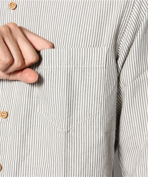 The Solar Garden COSMIC WONDER Light Source(ソーラーガーデンコズミックワンダーライトソース)の「OXFORD STRIPED SHIRT (シャツ/ブラウス・メンズ・ストライプ・4/3/5)」の6枚目の写真
