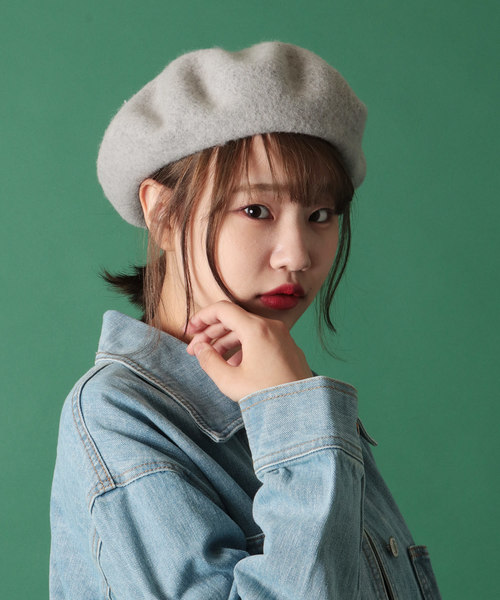 FUNALIVE(ファンアライブ)の「SI ORIGINAL ウールベレー帽(ハンチング/ベレー帽・レディース・チャコールグレー/ブラック/ベージュ/ネイビー/ブラウン/グレー/オリーブドラブ/バーガンディー・FREE)」の10枚目の写真