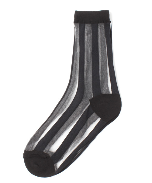 WEGO(ウィゴー)の「WEGO/太ストライプソックス(ソックス/靴下・レディース・ホワイト/ブラック・FREE)」の2枚目の写真