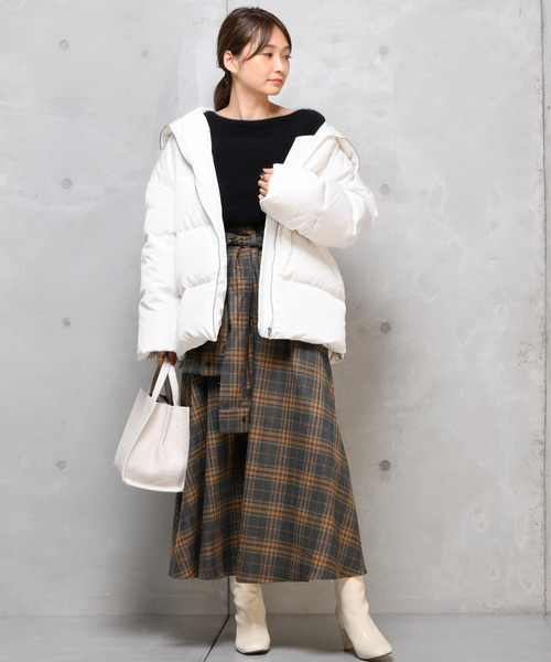 DouDou（ドゥドゥ）の「ラクーンボートプルオーバー（ニット/セーター・レディース・ブラック/ボルドー/モカ・FREE）」の10枚目の写真