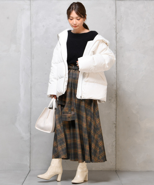 DouDou（ドゥドゥ）の「ラクーンボートプルオーバー（ニット/セーター・レディース・ブラック/ボルドー/モカ・FREE）」の12枚目の写真