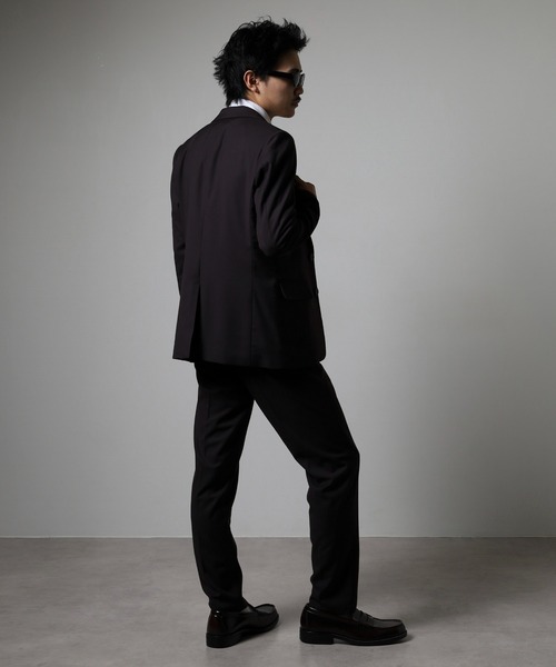 美品 レミュー スーツ トラベルスーツ セットアップ 洗える シングル K6 Garageroom SINGLE BREASTED SUIT SETUP スーツセットアップ TR