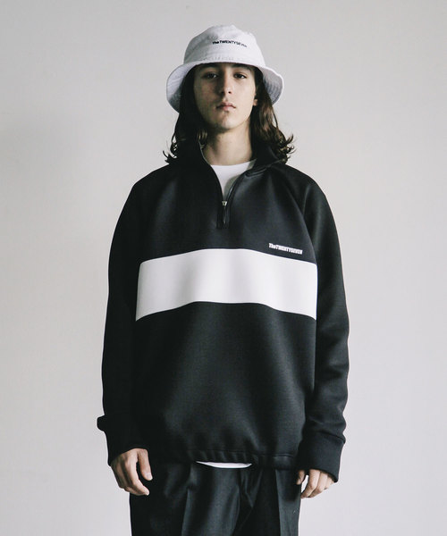 THE TWENTYSEVEN（ザ トゥエンティーセブン）の「【The TWENTY SEVEN】DOUBLE KNIT STAND HALF ZIP JKT:ダブルニット スタンドハーフジップ アノラック ジャケット（ブルゾン・メンズ・ブラック/ネイビー・44/46/48）」の13枚目の写真