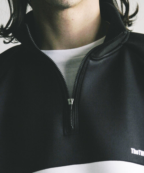 THE TWENTYSEVEN（ザ トゥエンティーセブン）の「【The TWENTY SEVEN】DOUBLE KNIT STAND HALF ZIP JKT:ダブルニット スタンドハーフジップ アノラック ジャケット（ブルゾン・メンズ・ブラック/ネイビー・44/46/48）」の20枚目の写真