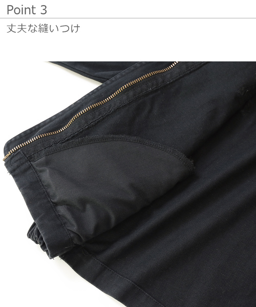 devirock（デビロック）の「肩フリルノーカラーミリタリージャケット（ミリタリージャケット・キッズ・ブラック/カーキ・100cm/110cm/120cm/130cm/140cm/150cm/160cm）」の8枚目の写真