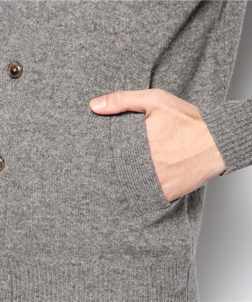EDIFICE（エディフィス）の「メリノウールスタンドカーディガン（カーディガン/ボレロ・メンズ・グレー/ホワイト/グリーン/ネイビー/サックスブルー/ボルドー・44/48/46）」の13枚目の写真
