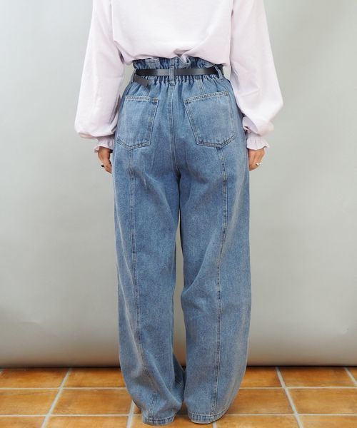 tiptop(ティップトップ)の「ベルト付き切り替えパンツ(その他パンツ・レディース・ベージュ/グレイッシュベージュ/ブルー/ネイビー/サックスブルー/アイボリー・FREE)」の13枚目の写真