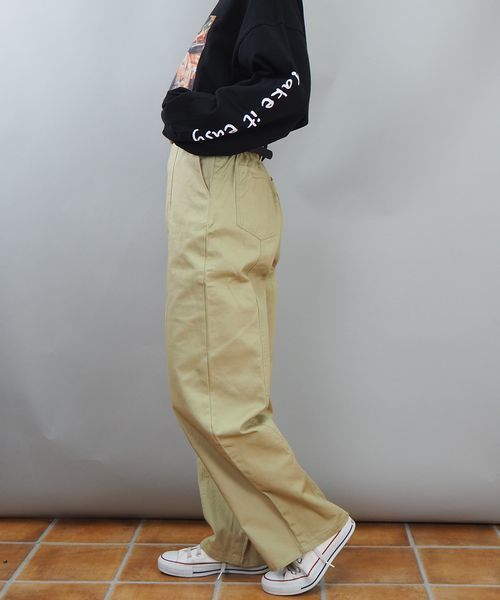 tiptop(ティップトップ)の「ベルト付き切り替えパンツ(その他パンツ・レディース・ベージュ/グレイッシュベージュ/ブルー/ネイビー/サックスブルー/アイボリー・FREE)」の15枚目の写真