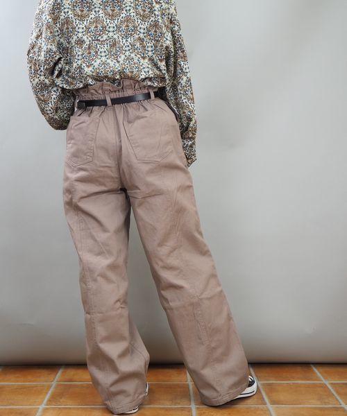 tiptop(ティップトップ)の「ベルト付き切り替えパンツ(その他パンツ・レディース・ベージュ/グレイッシュベージュ/ブルー/ネイビー/サックスブルー/アイボリー・FREE)」の19枚目の写真