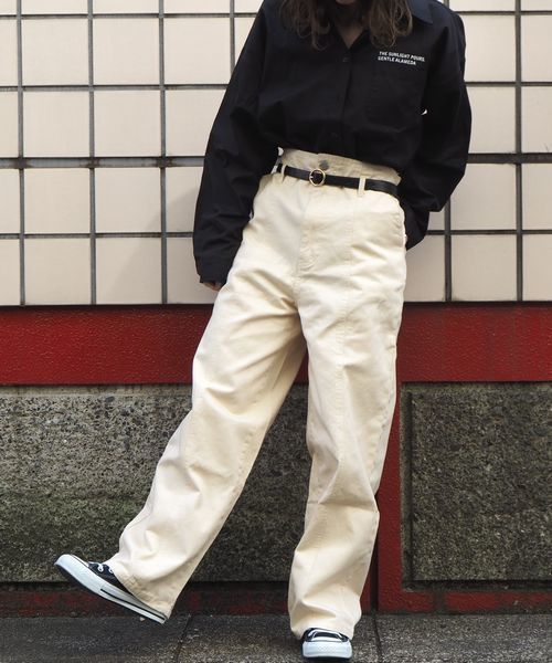 tiptop(ティップトップ)の「ベルト付き切り替えパンツ(その他パンツ・レディース・ベージュ/グレイッシュベージュ/ブルー/ネイビー/サックスブルー/アイボリー・FREE)」の22枚目の写真