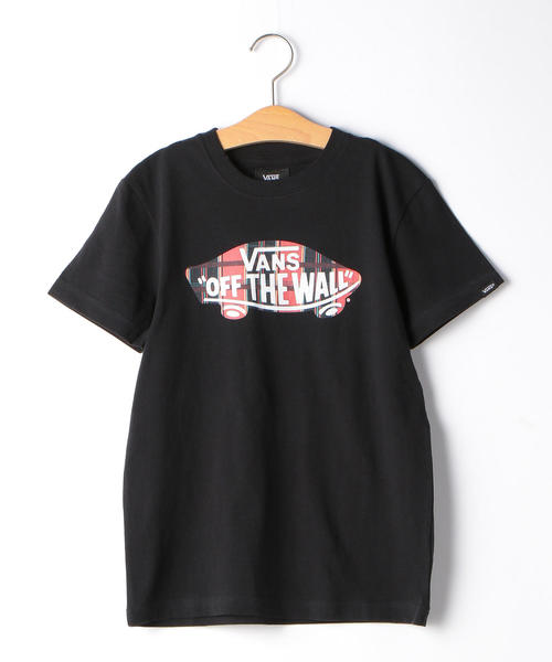 VANS(バンズ)の「VANS(バンズ)CHECKER SK80TW(Tシャツ/カットソー・キッズ・ホワイト/ブラック・150cm/130cm/120cm/140cm)」の2枚目の写真