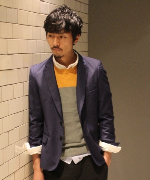 JOURNAL STANDARD(ジャーナルスタンダード)の「T/R ギャバジンタイトテーラードジャケット #(テーラードジャケット・メンズ・ブルー系その他/ブラック/チャコールグレー/ネイビー・MEDIUM/X-LARGE/LARGE/SMALL)」の4枚目の写真