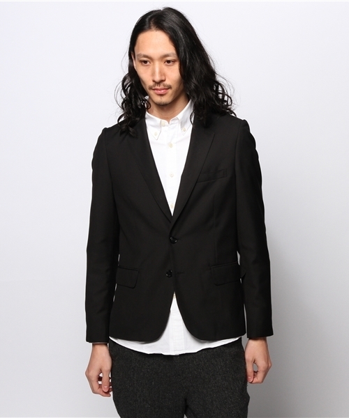 JOURNAL STANDARD(ジャーナルスタンダード)の「T/R ギャバジンタイトテーラードジャケット #(テーラードジャケット・メンズ・ブルー系その他/ブラック/チャコールグレー/ネイビー・MEDIUM/X-LARGE/LARGE/SMALL)」の7枚目の写真