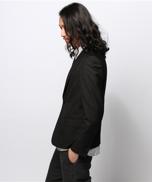 JOURNAL STANDARD(ジャーナルスタンダード)の「T/R ギャバジンタイトテーラードジャケット #(テーラードジャケット・メンズ・ブルー系その他/ブラック/チャコールグレー/ネイビー・MEDIUM/X-LARGE/LARGE/SMALL)」の8枚目の写真