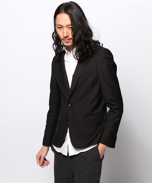 JOURNAL STANDARD(ジャーナルスタンダード)の「T/R ギャバジンタイトテーラードジャケット #(テーラードジャケット・メンズ・ブルー系その他/ブラック/チャコールグレー/ネイビー・MEDIUM/X-LARGE/LARGE/SMALL)」の10枚目の写真