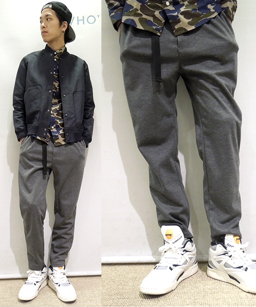 WHO'S WHO gallery（フーズフーギャラリー）の「リラックスジャージー（スラックス・メンズ・ブラック/ネイビー/グレー・FREE）」の3枚目の写真