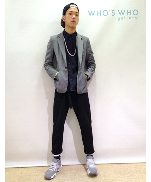 WHO'S WHO gallery（フーズフーギャラリー）の「リラックスジャージー（スラックス・メンズ・ブラック/ネイビー/グレー・FREE）」の18枚目の写真