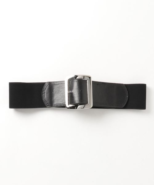Libby&Rose（リビーアンドローズ）の「バックルラバーベルト（ベルト・レディース・ブラック×シルバー・FREE）」の3枚目の写真