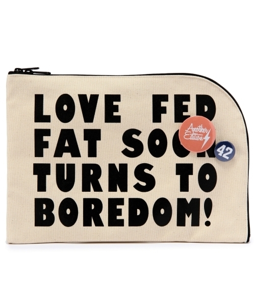 Another Edition（アナザーエディション）の「AE LOVE FED CLT ◆（クラッチバッグ・レディース・オフホワイト/イエロー/ライトブルー・フリー）」の4枚目の写真