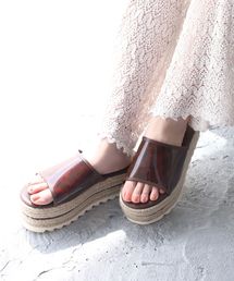 one after another NICE CLAUP | 厚底フラットサンダル(サンダル)