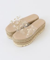 one after another NICE CLAUP | 厚底フラットサンダル(サンダル)