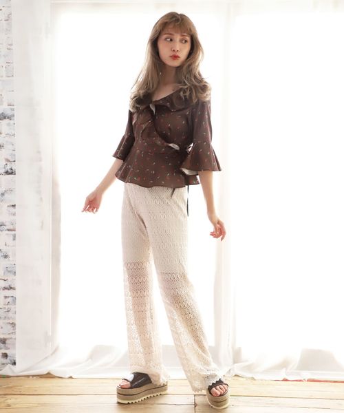 one after another NICE CLAUP（ワンアフターアナザーナイスクラップ）の「厚底フラットサンダル（サンダル・レディース・ブラウン/ゴールド/クリア・SMALL/MEDIUM/LARGE）」の18枚目の写真