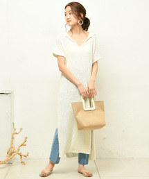 DouDou | ボーダーニットワンピース(ワンピース)