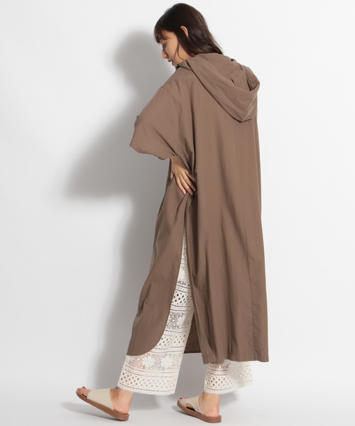 niko and...（ニコアンド）の「フーディービッグワンピース（ワンピース・レディース・ブラック/オフホワイト/モカ・FREE）」の6枚目の写真