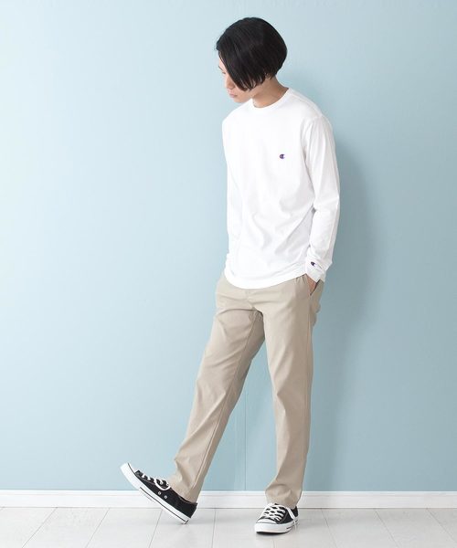 EDWIN(エドウィン)の「【EDWIN/エドウィン】F.L.E ノータックイージー ストレッチ テーパード クロップドパンツ(その他パンツ・メンズ・チャコールグレー/ブラック/ダークグリーン/ベージュ/ネイビー・SMALL/MEDIUM/LARGE/X-LARGE)」の1枚目の写真